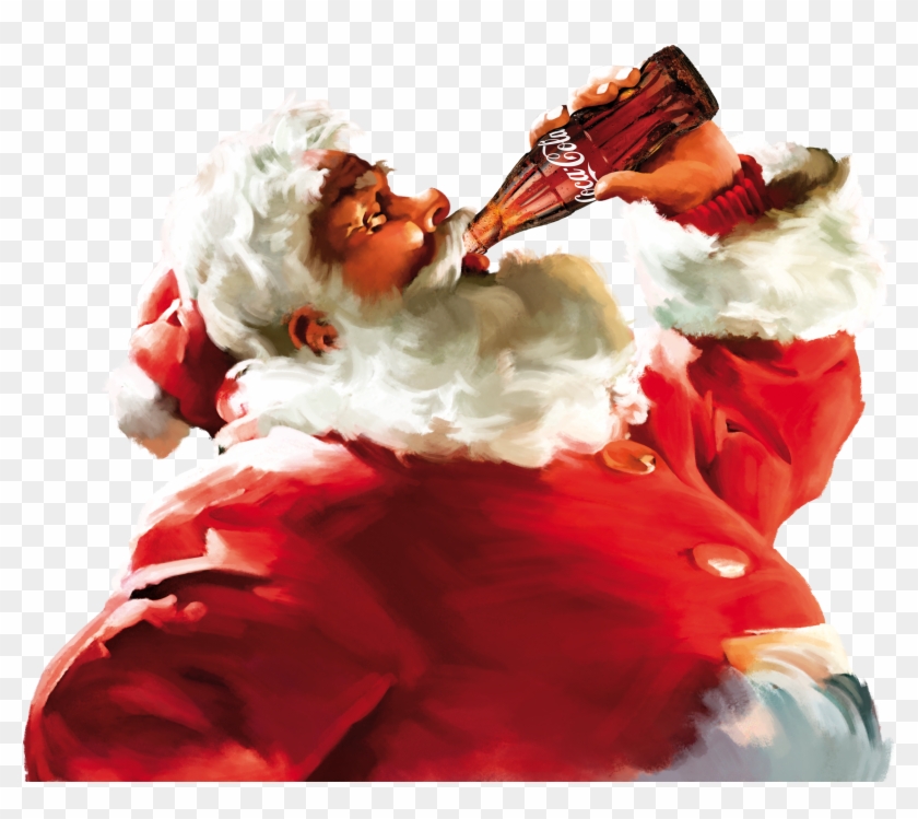 From One Fan Of Christmas And Marketing To Another, - Santa Claus Drinking Coke Clipart #514671