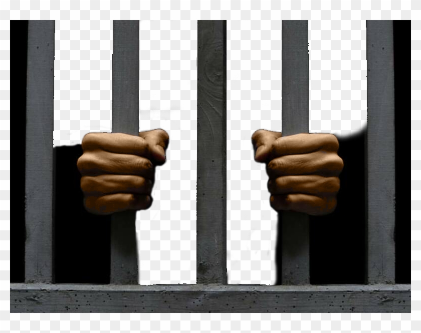 Prison Bars Transparent Background - Jail Bars Black Hands Clipart #514764