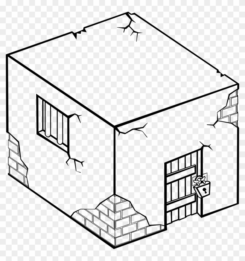 Jail House Prison Cell - Drawing Of A Jail Clipart