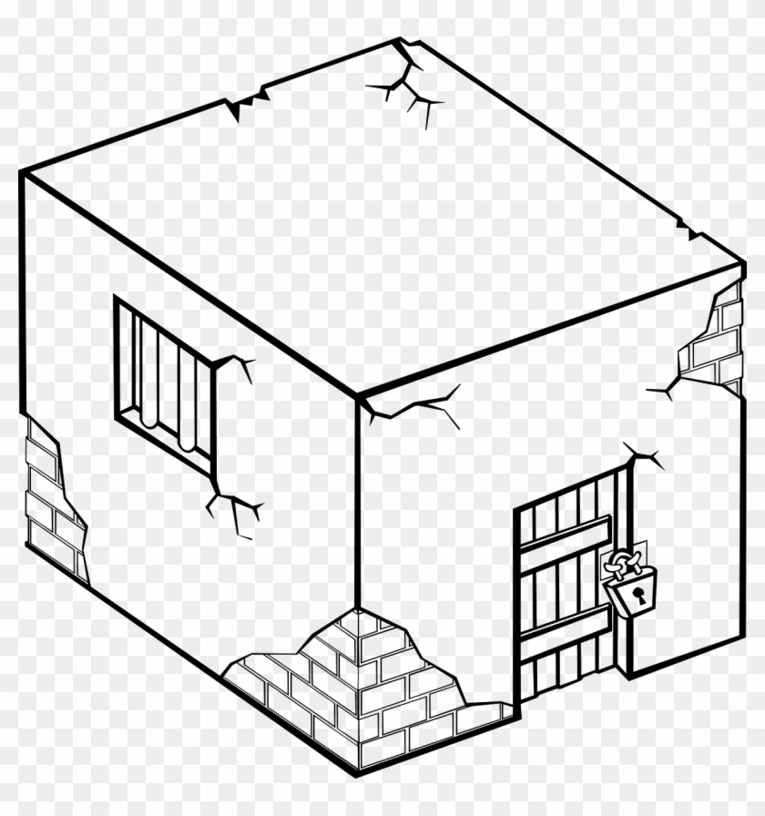 Jail House Prison Cell - Drawing Of A Jail Clipart #514791