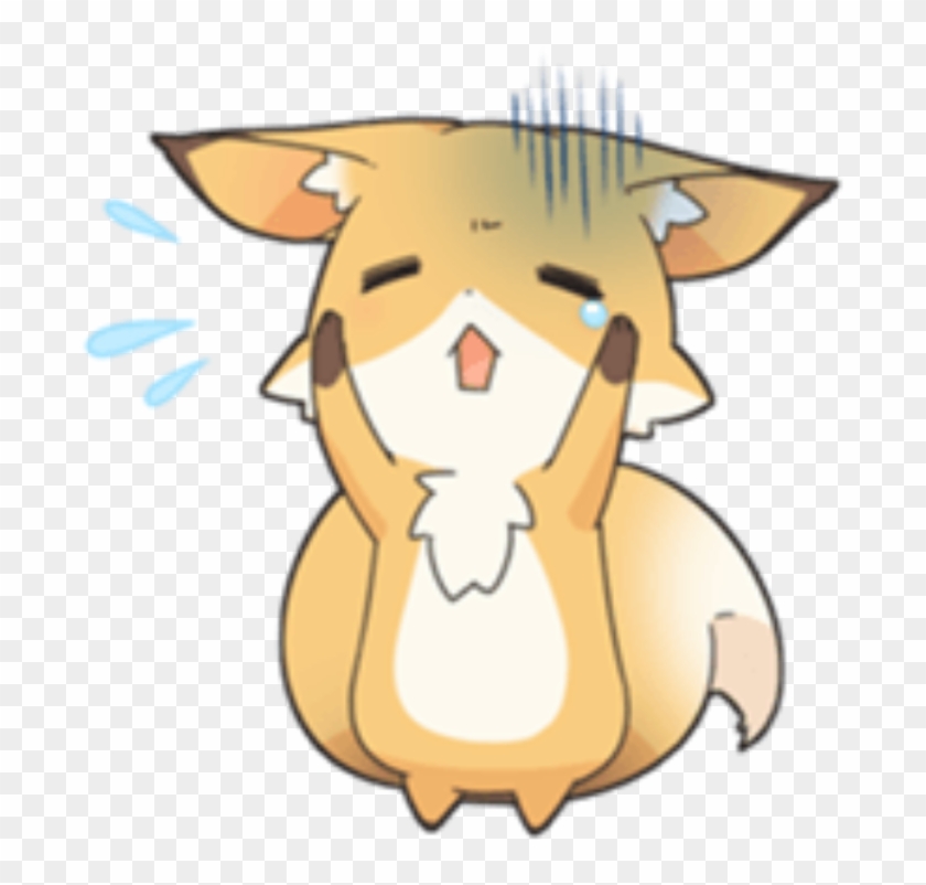 Fox Sticker - Kawaii Fox Art Png Clipart