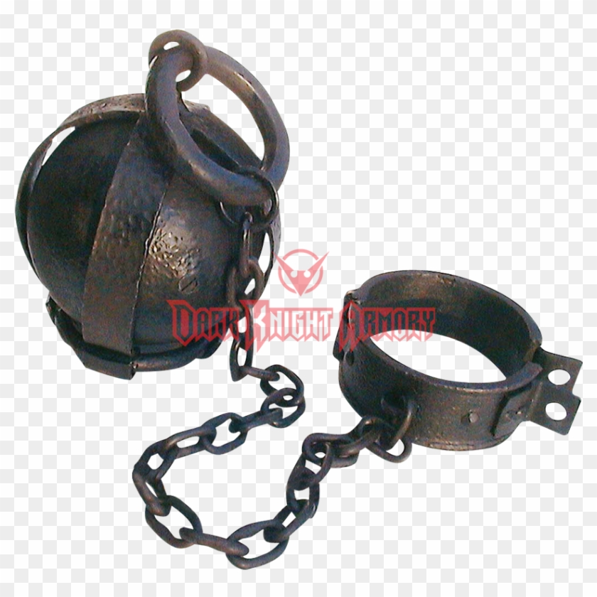 Prison Dungeon Ball And Chain Leg Shackles - Ball And Chain Clipart