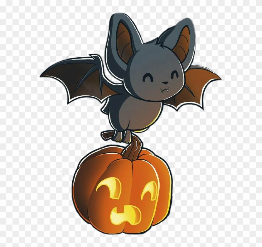Kawaii Pumpkin Png - Halloween Kawaii Bat Clipart #515664