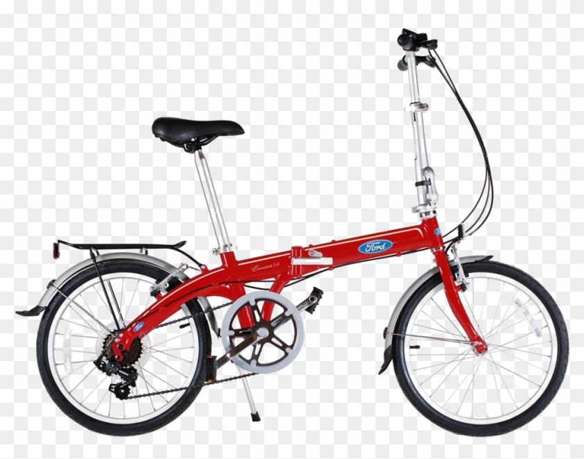 Ford By Dahon Convertible Folding Bike - Dahon Folding Bike Red Clipart