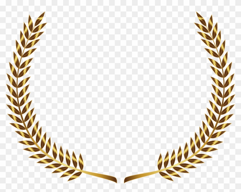 Olive Branch Png - Laurel Wreath Png Gold Clipart