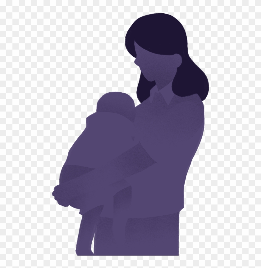 In Jail, The Women Imprisoned With Their Children Are - Silhouette Clipart