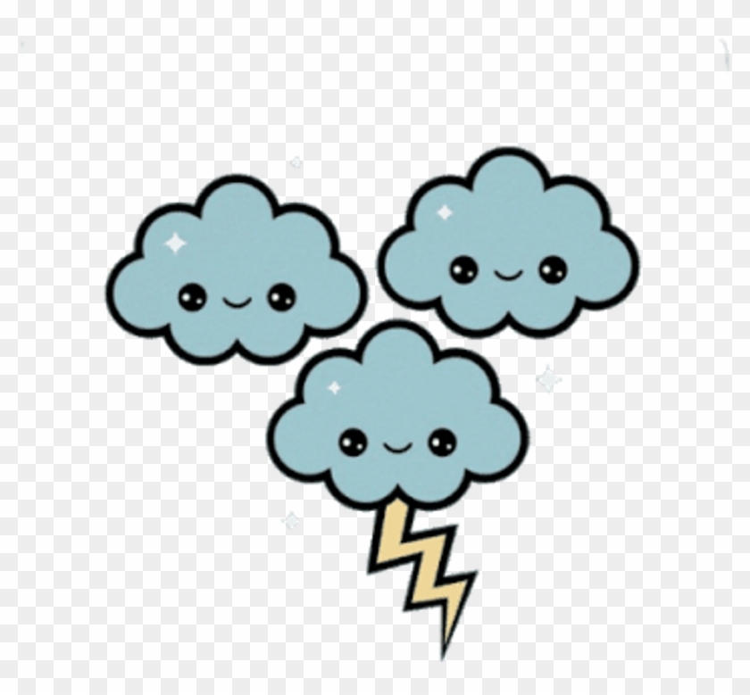 Cloud Clipart Kawaii - Cute Cloud - Png Download