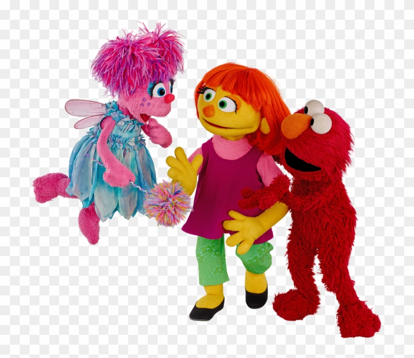 The Puppet In The Middle Of The Photo, "julia\ - Julia Sesame Street Puppet Clipart #515909