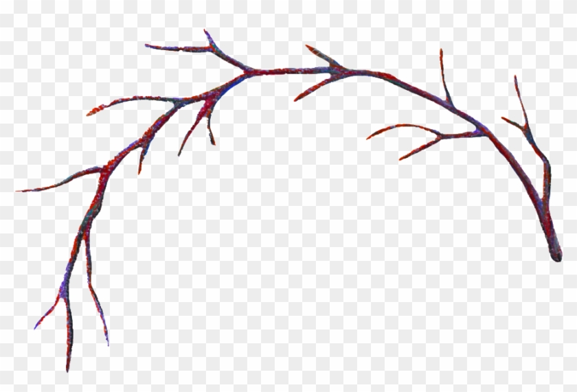 Clipart Black And White Stock Branch Transparent Decorative - Curved Branch - Png Download