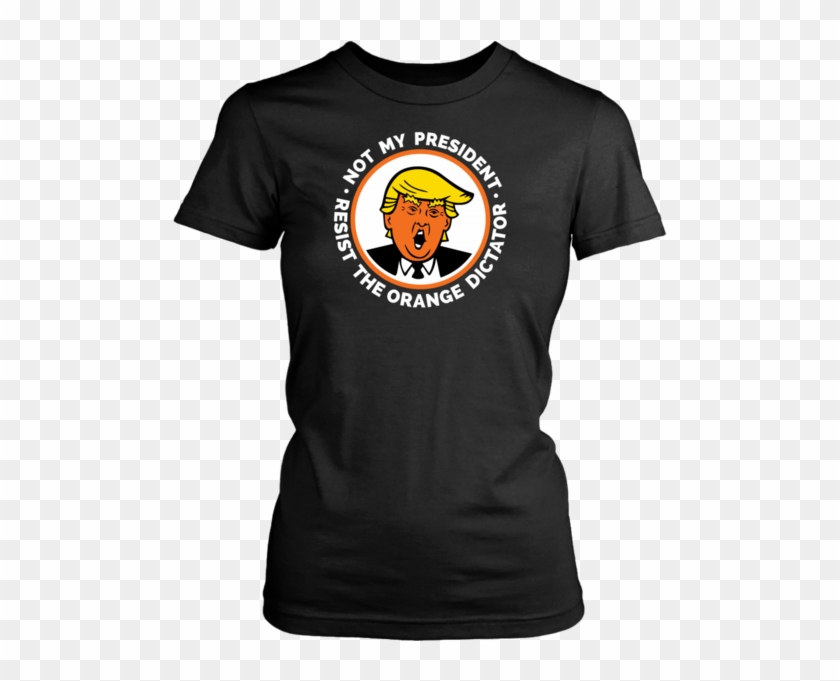 Resist The Orange Face Dictator Potus Donald Trump - Souvenir De La Banda Metálica Clipart