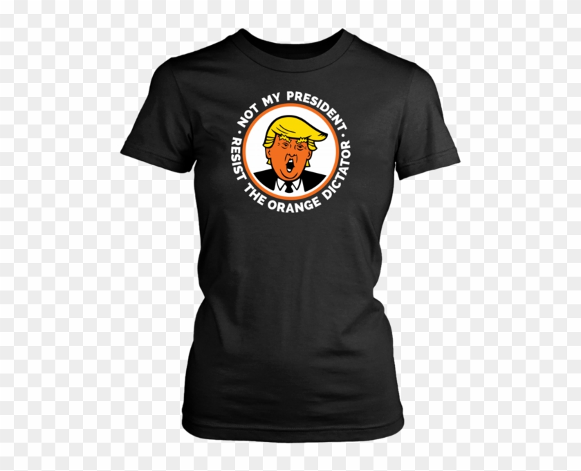 Resist The Orange Face Dictator Potus Donald Trump - Souvenir De La Banda Metálica Clipart #515938