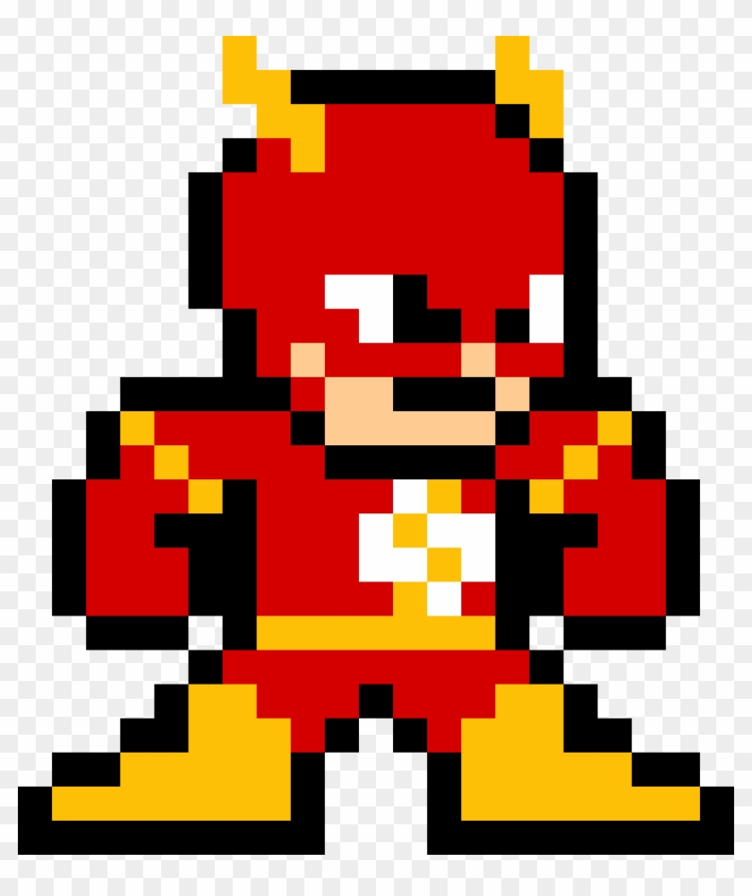 The Flash - Flash Minecraft Pixel Art Clipart