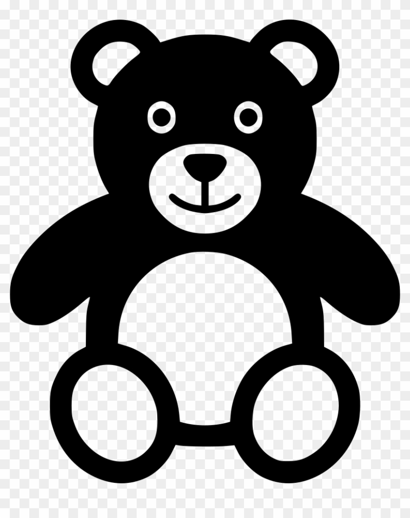 Teddy Bear Comments - Teddy Bear Clip Art Black And White - Png Download