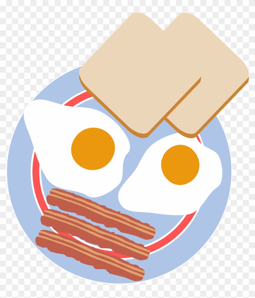 Svg Stock Bull S Eye With Toast Medium Image - Breakfast Clipart #516082
