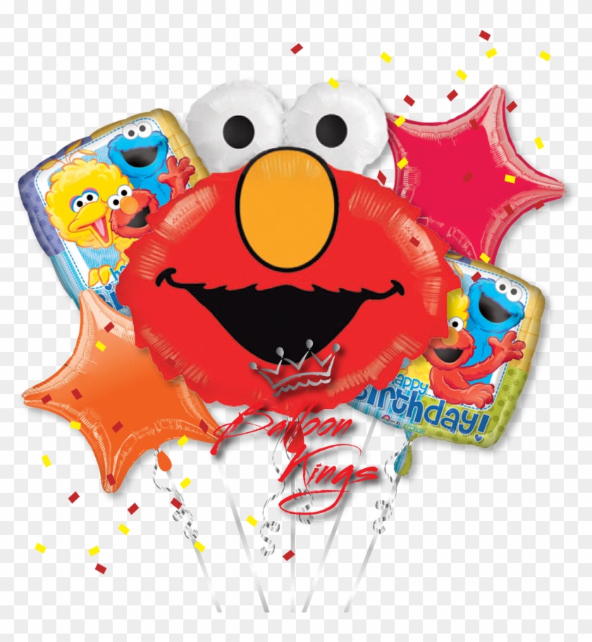 Elmo Bouquet - Balloon Clipart