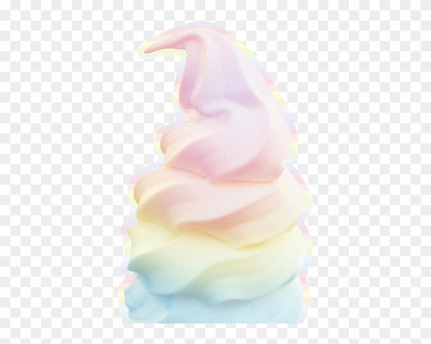 Cute Rainbow Kawaii Png Transparent Cutee Niggahoe - Soft Serve Ice Creams Clipart #516654