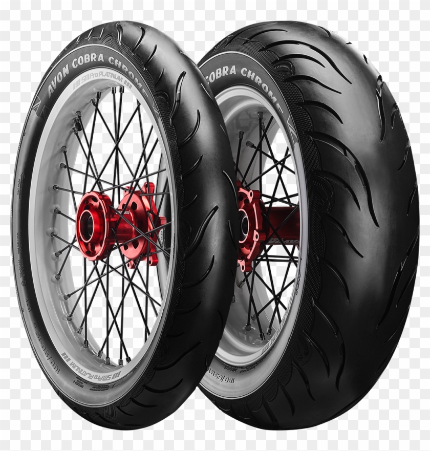 Motorcycle Tyres - Avon Cobra Chrome Tires Clipart #516797