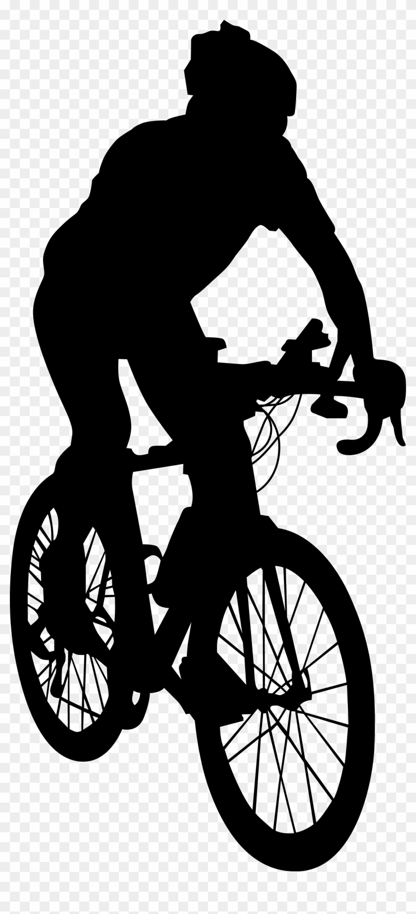 Andy Christensen Racing - Person Biking Silhouette Png Clipart