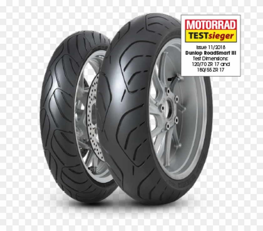 Dunlop Test Winning Roadsmart Iii Sport Touring Tyre - Dunlop Sportmax Roadsmart 2 120 70 Zr17 Clipart
