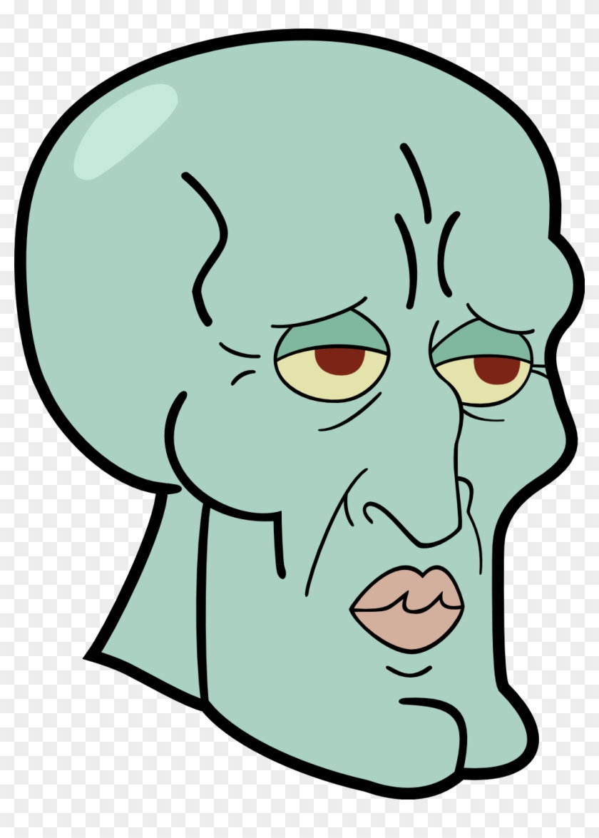 Funny Png - Handsome Squidward Clipart
