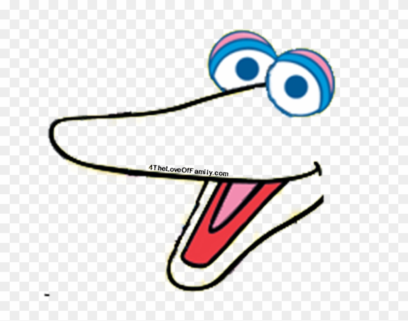 Mouth Clipart Elmo - Big Bird Sesame Street Face - Png Download