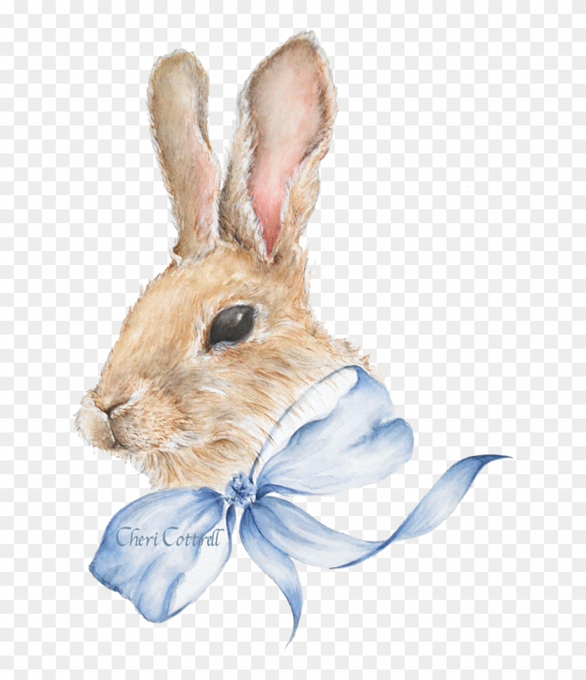 Happy Easter Cheri Cottrell - Watercolor Easter Bunny Png Clipart #517423