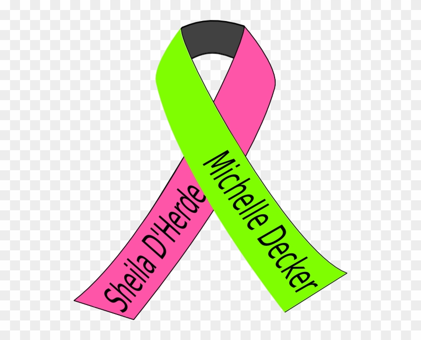 Breast Cancer And Lymphoma Ribbons Clipart
