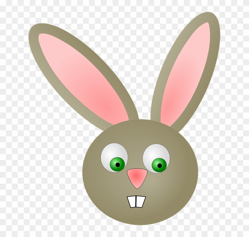 Easter Bunny Head Png - Rabbit Head Clip Art Transparent Png #517902