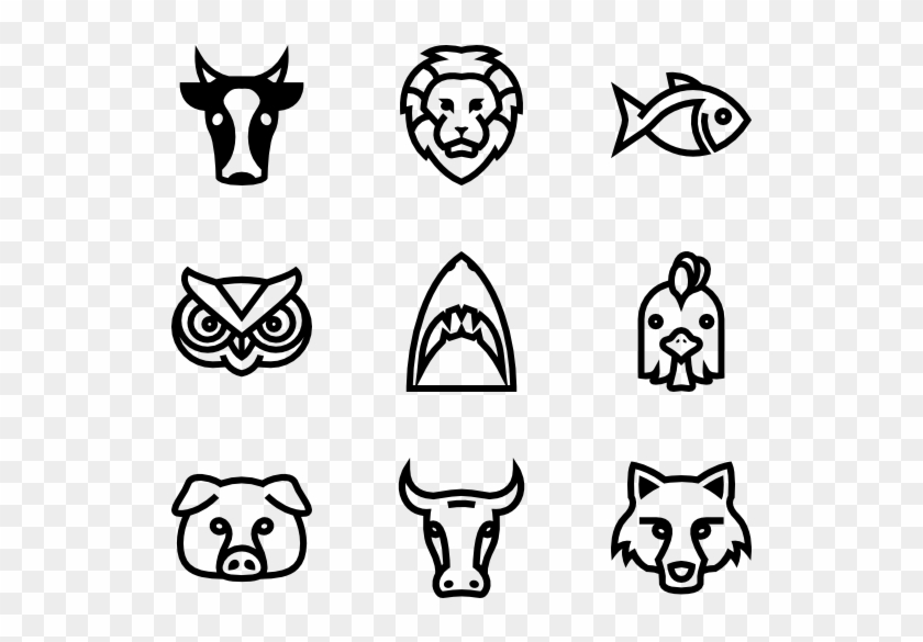 Funny Animals - Hippies Icon Clipart #517920