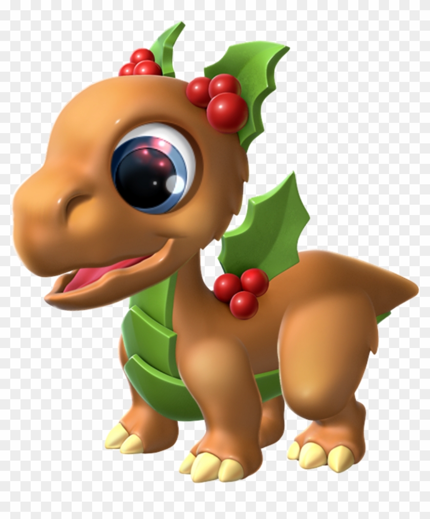 Holly Dragon Baby - Cartoon Clipart