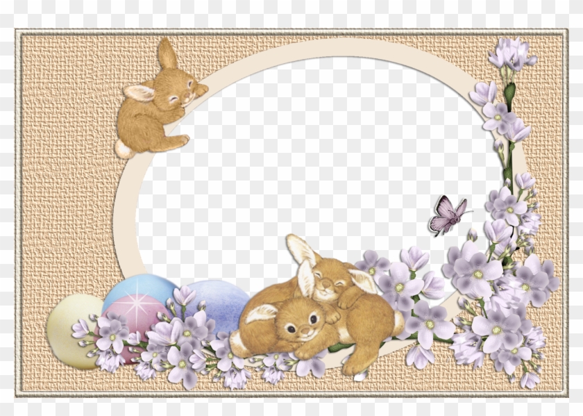 Bunnies Png Frame Gallery Yopriceville View Full - دانلود کادر و حاشیه کودکانه Clipart
