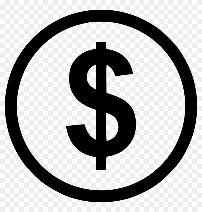 Coin Dollar Money Sign Buy Now Circle Comments - Facebook Icon Png Black Clipart #518372