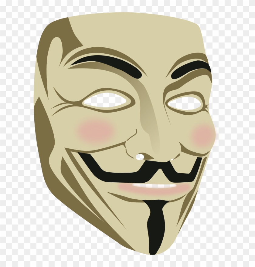 Face, Mask, Funny, Fear, Anonymous Mask Icons Png - Guy Fawkes Mask Png Clipart