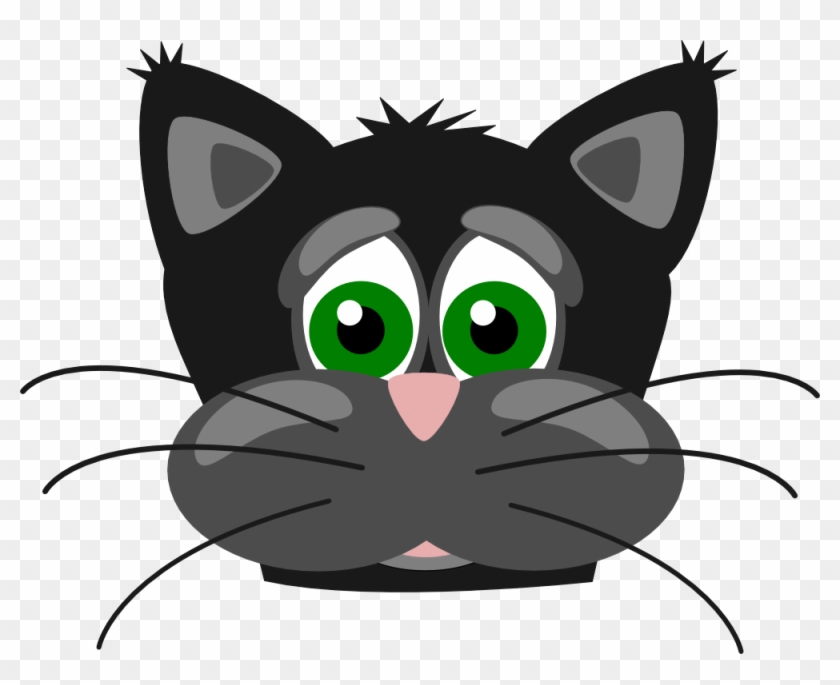 Funny Cat Cartoon Pictures - Sad Cat Face Cartoon Clipart #518727