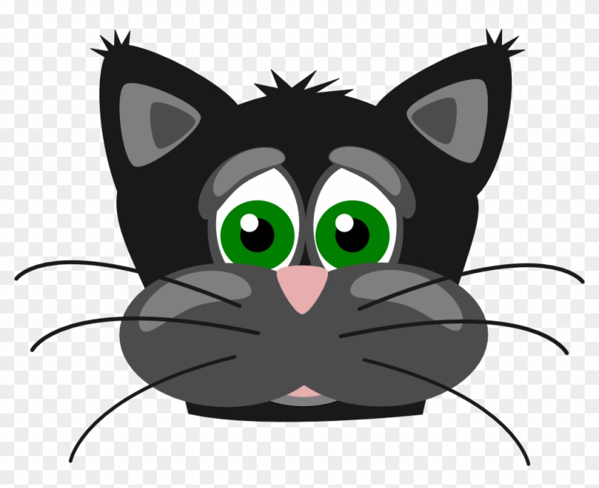 Funny Cat Cartoon Pictures - Sad Cat Face Cartoon Clipart