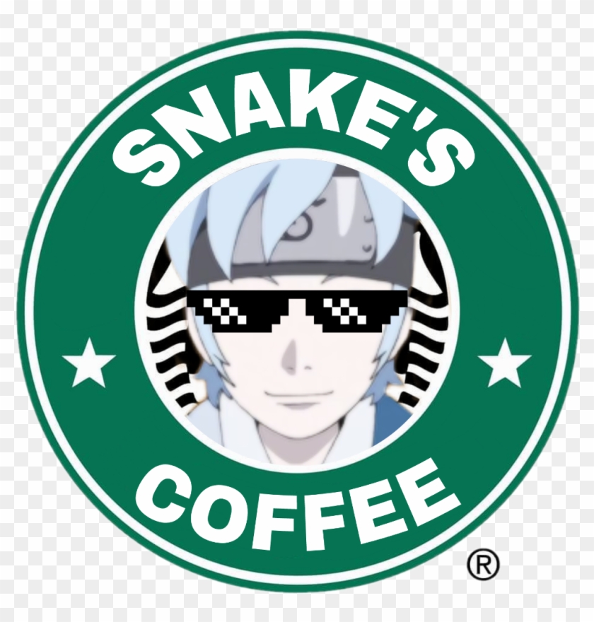 Snake Mitsuki Orochimaru Logo Naruto Boruto Starbucks - Starbucks Logo Color Clipart
