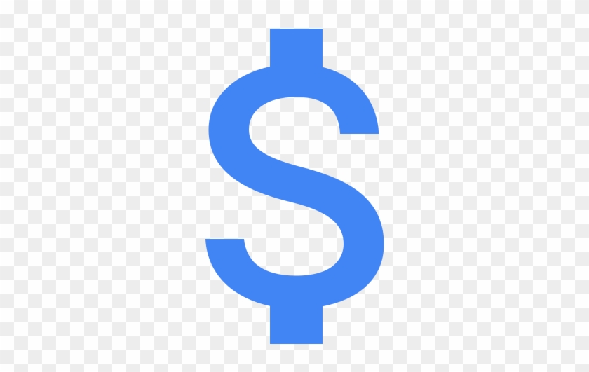 Money Sign Blue Clipart #518882