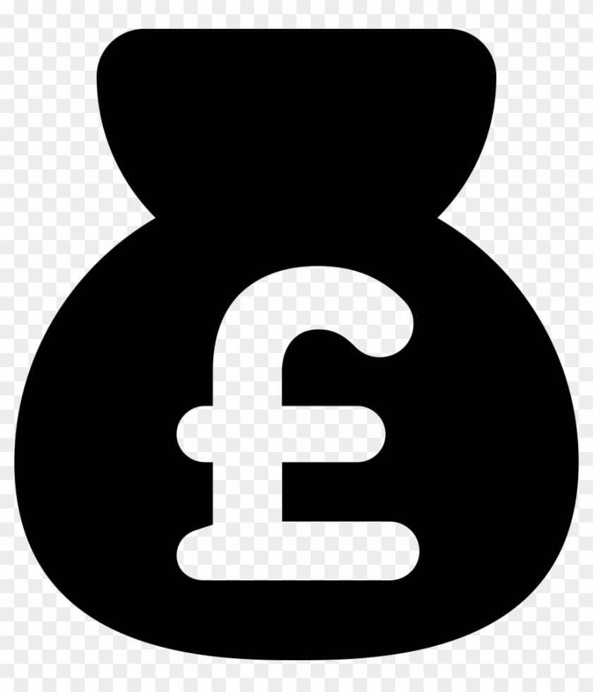 Money Sign Icon Png - Money Bag With Pound Sign Clipart