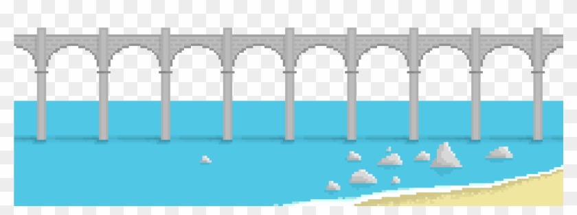 Bridge - Pixel Art Bridge Transparent Clipart
