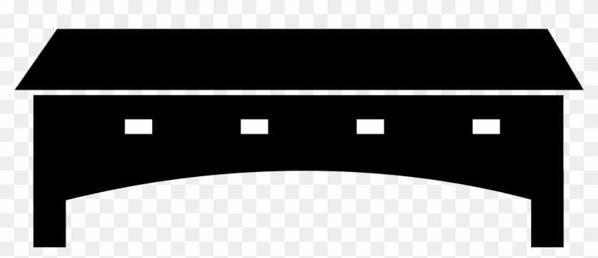 Open - Covered Bridge Icon Png Clipart #519143