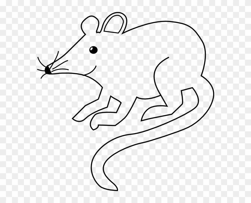 Rat Clipart 2 Mouse - Rat Black And White Clip Art - Png Download #519380