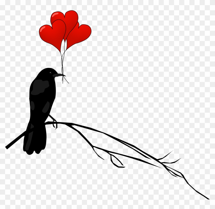 This Free Icons Png Design Of Raven And Balloons Clipart