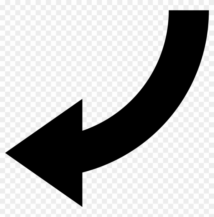 Down Arrow Png Left Down Arrow Curve Svg Png Icon Free - Arrow Down And Left Clipart #519457