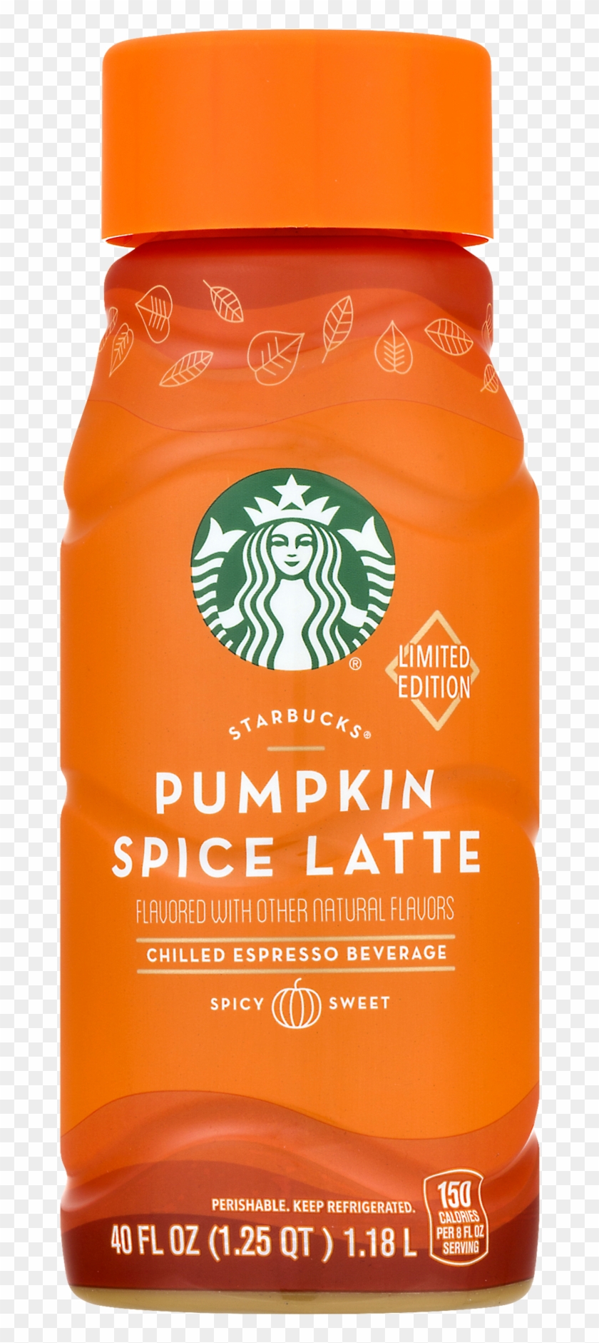 Starbucks Pumpkin Spice Latte, Espresso Beverage, 40 - Pumpkin Spice Latte Bottle Clipart #519489