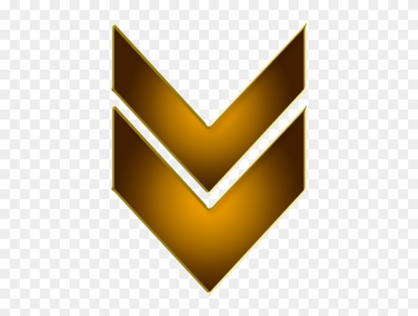 Double Arrow Brown Down - Gold Arrow Down Png Clipart