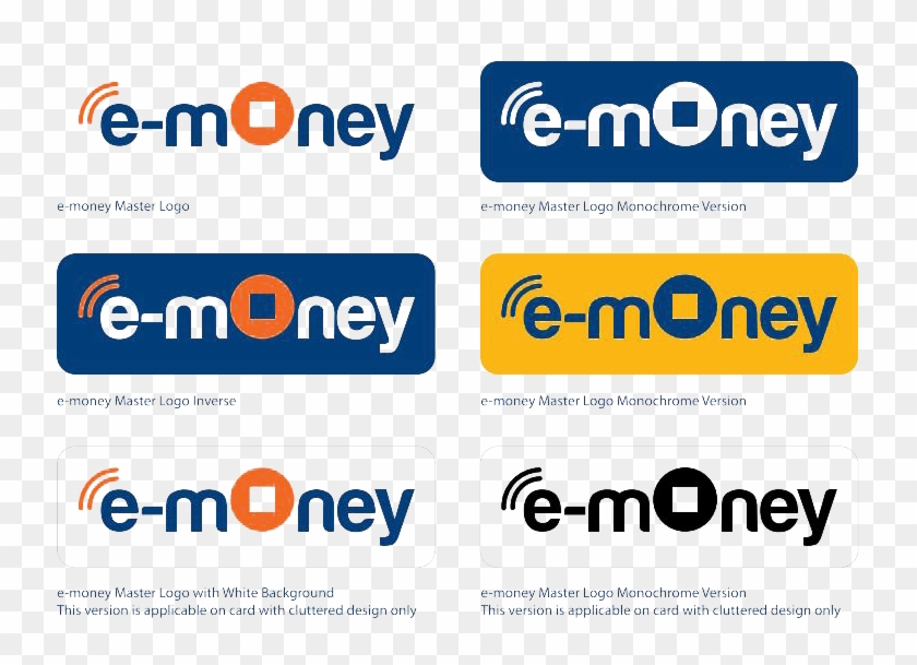 Money Sign Png Blue - Mandiri E Money Logo Transparent Clipart