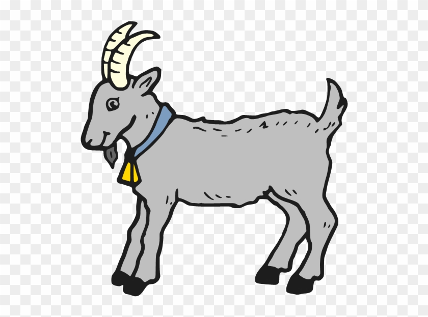 Goat Images Cartoon - Three Billy Goats Gruff Colouring Clipart #519650