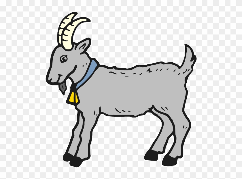 Goat Images Cartoon - Three Billy Goats Gruff Colouring Clipart