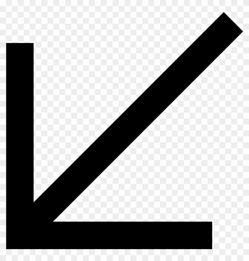 1600 X 1600 2 - Arrow Pointing Down Left Clipart