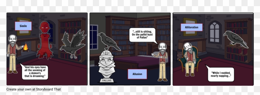 The Raven - Cartoon Clipart